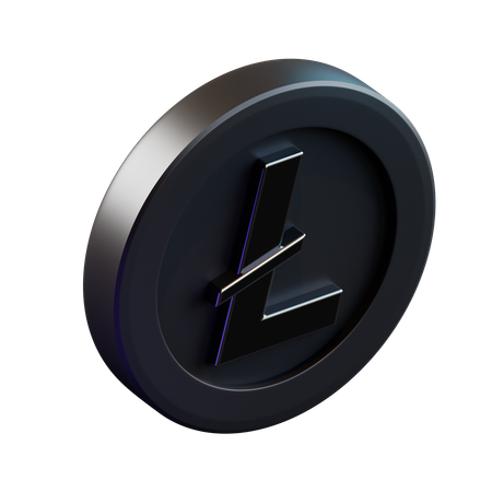 Free Lite Coin  3D Icon