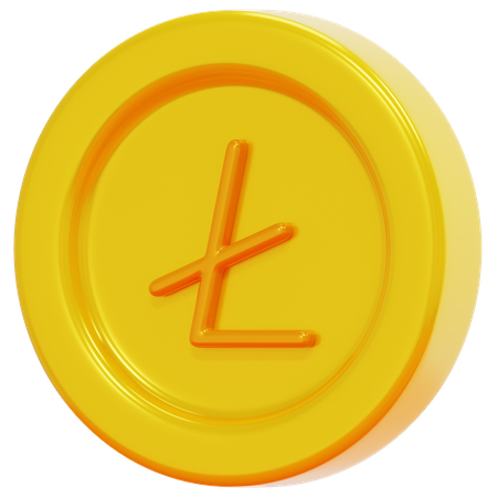 Free Litecoin  3D Icon