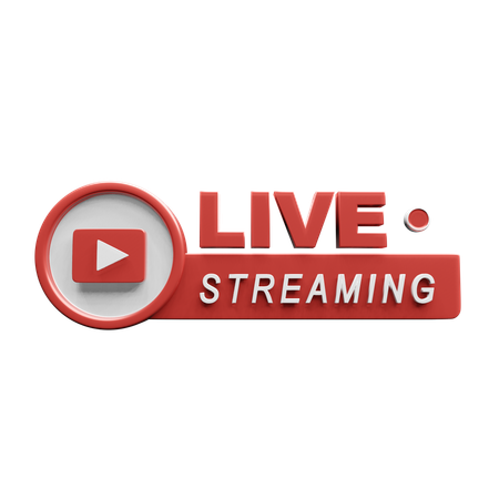 Free Live Stream  3D Icon