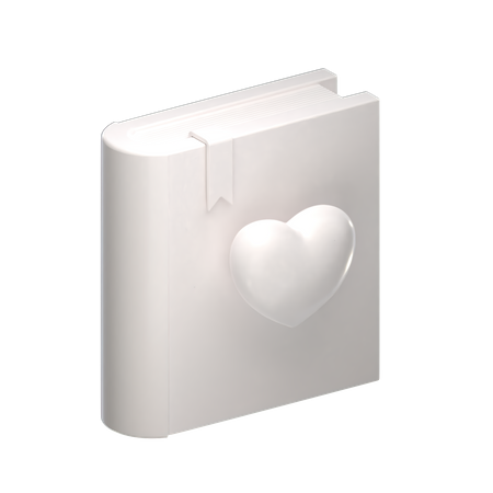 Free Livro de amor  3D Icon