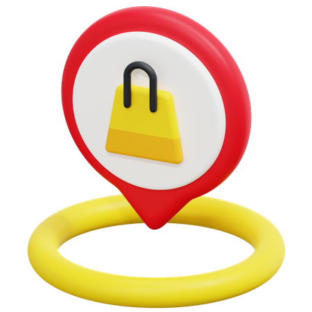 Free Local de compras  3D Icon