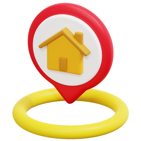 Free Localização da casa  3D Icon