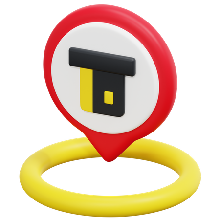 Free Localização do caixa eletrônico  3D Icon