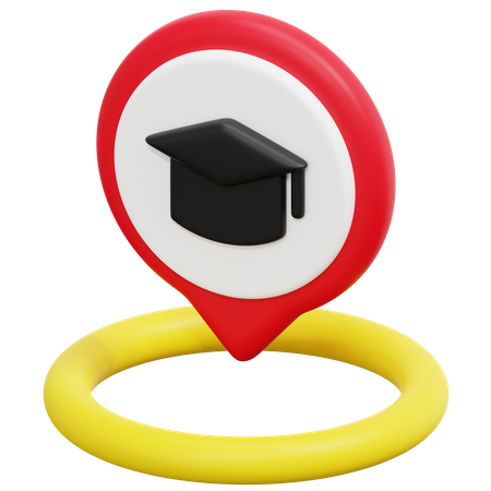 Free Local de educação  3D Icon