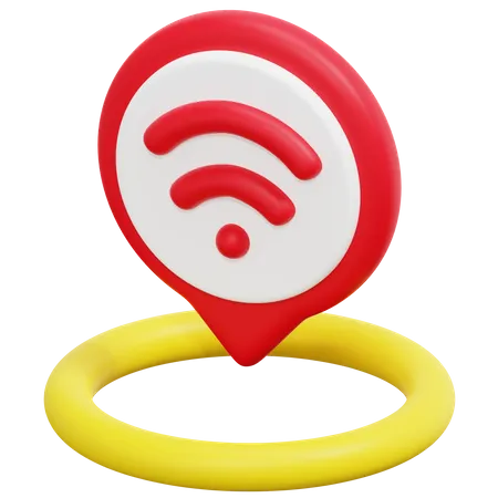 Free Localização wi-fi  3D Icon