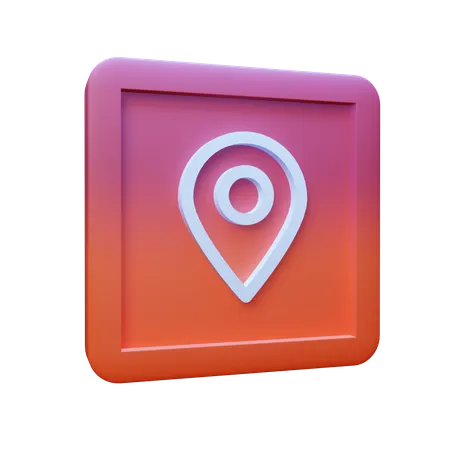Free Location Pin  3D Illustration