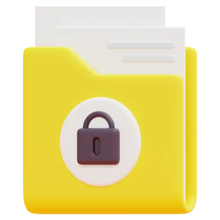 Free Locked Folder  3D Icon