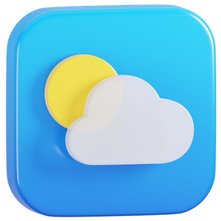 Free Logo de l'application météo Apple  3D Icon