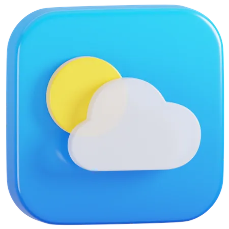 Free Logo de l'application météo Apple  3D Icon