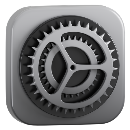 Free Logo de l'application Paramètres Apple  3D Icon
