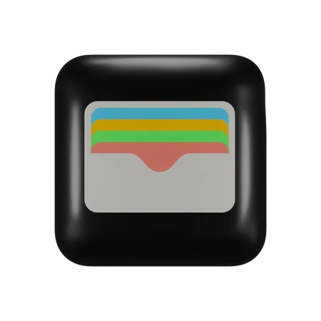 Free Logo de l'application de portefeuille iOS  3D Logo