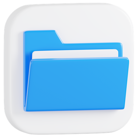 Free Logo de l'application de fichiers Apple  3D Icon