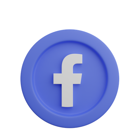 Free Logo de Facebook  3D Icon