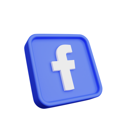 Free Logo de Facebook  3D Icon