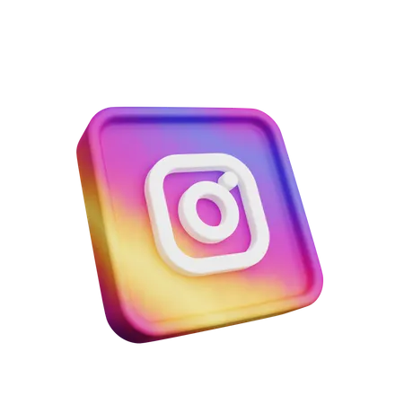 Free Logo instagram  3D Logo