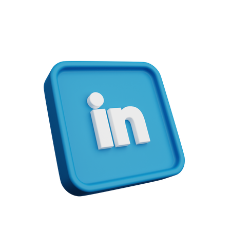 Free Logo LinkedIn  3D Icon