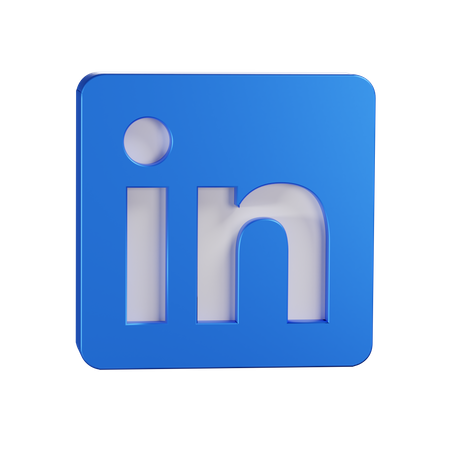 Free Logo LinkedIn  3D Icon