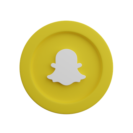 Free Logo snapchat  3D Logo