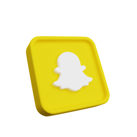 Free Logo snapchat  3D Logo