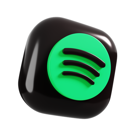 Free Logo Spotify  3D Logo