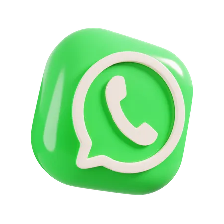 Free Logo WhatsApp  3D Logo