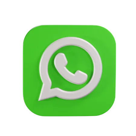 Free Logo WhatsApp  3D Icon