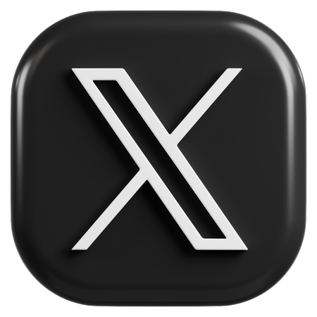 Free Logo X  3D Icon