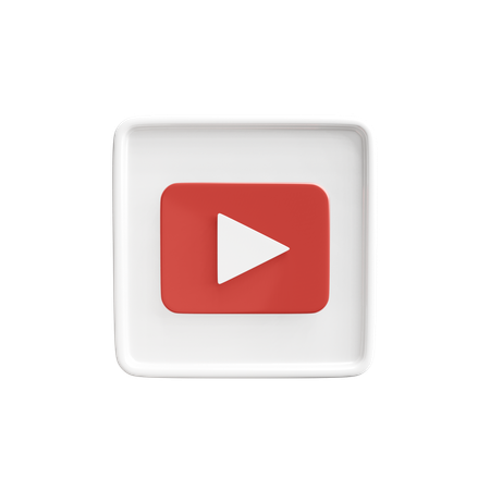 Free Logo carré de YouTube  3D Icon