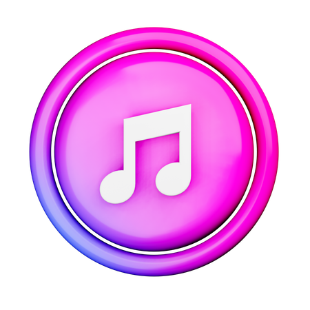 Free Logotipo da música  3D Icon