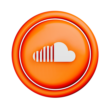 Free Logotipo da nuvem sonora  3D Icon