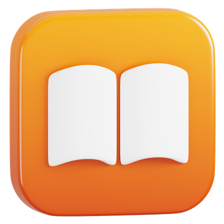 Free Logotipo de la aplicación Apple Books  3D Icon