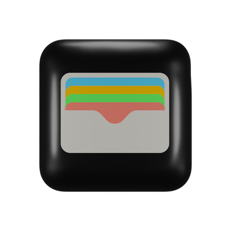 Free Logotipo de la aplicación de billetera ios  3D Logo