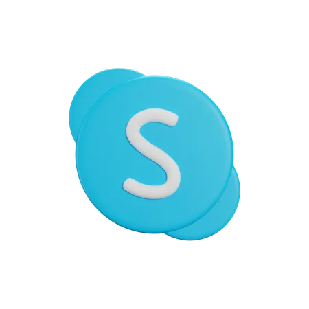 Free Logotipo de Skype  3D Icon