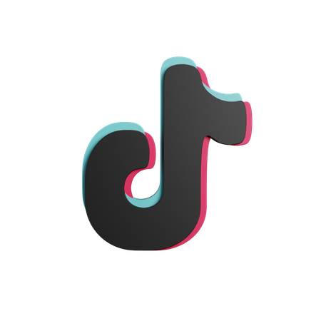 Free Logotipo de TikTok  3D Icon