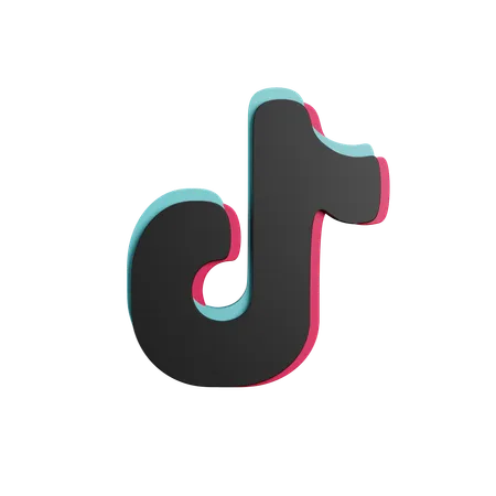 Free Logotipo de TikTok  3D Icon