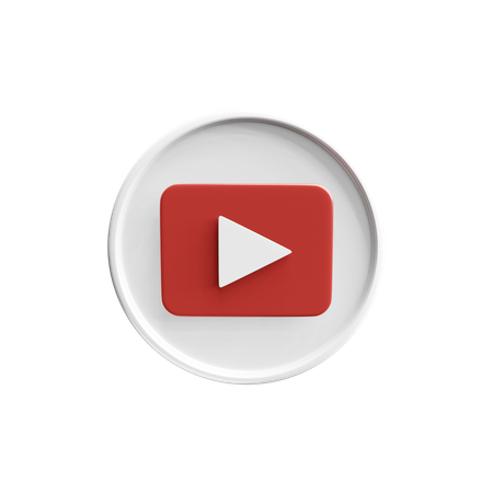 Free Logotipo de youtube  3D Icon