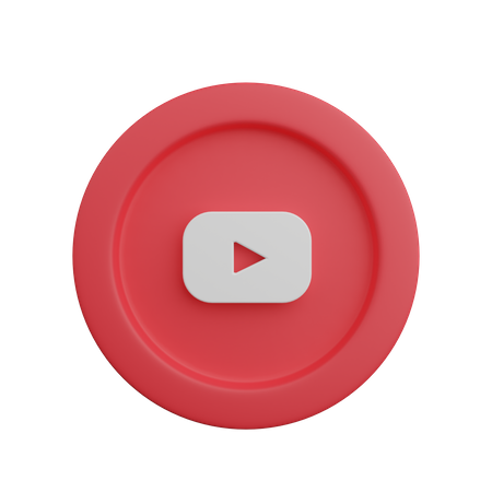 Free Logotipo de youtube  3D Icon