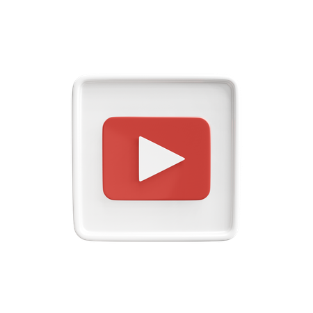 Free Logotipo cuadrado de Youtube  3D Icon