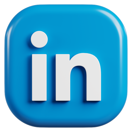 Free Logotipo do LinkedIn  3D Icon