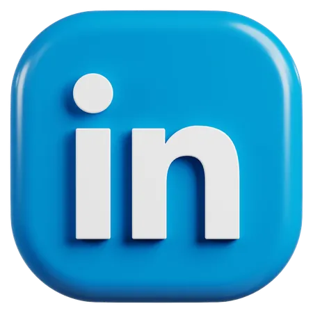 Free Logotipo do LinkedIn  3D Icon
