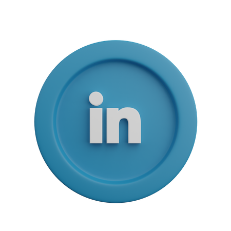 Free Logotipo do LinkedIn  3D Icon