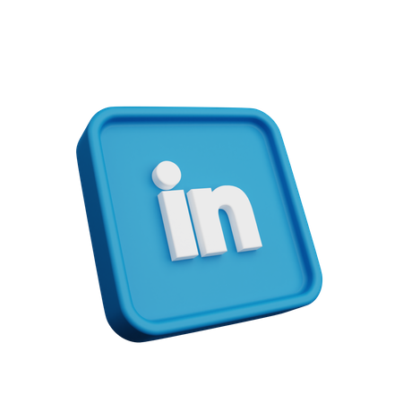 Free Logotipo do LinkedIn  3D Icon