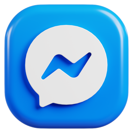 Free Logotipo do mensageiro  3D Icon