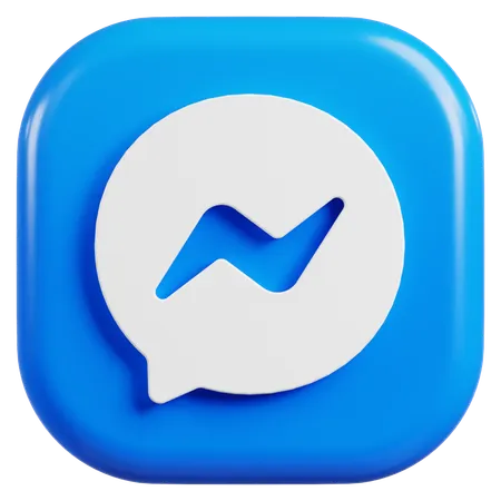 Free Logotipo do mensageiro  3D Icon