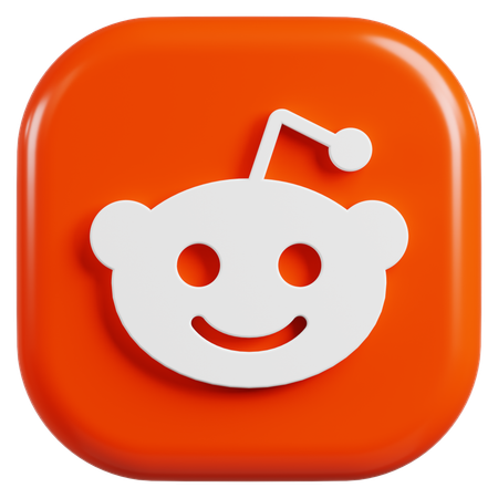 Free Logotipo do reddit  3D Icon