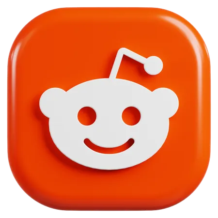 Free Logotipo do reddit  3D Icon