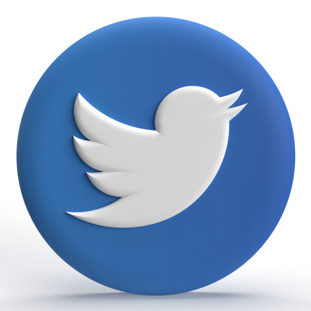 Free Logotipo do Twitter  3D Icon