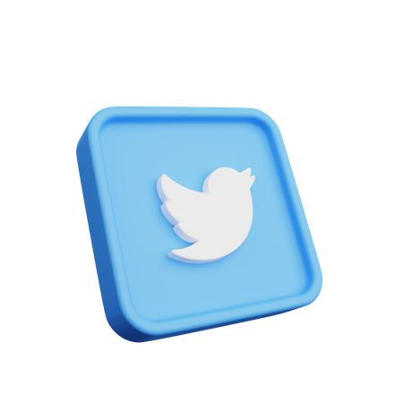 Free Logotipo do Twitter  3D Icon