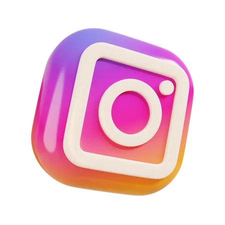 Free Logotipo do instagram  3D Logo