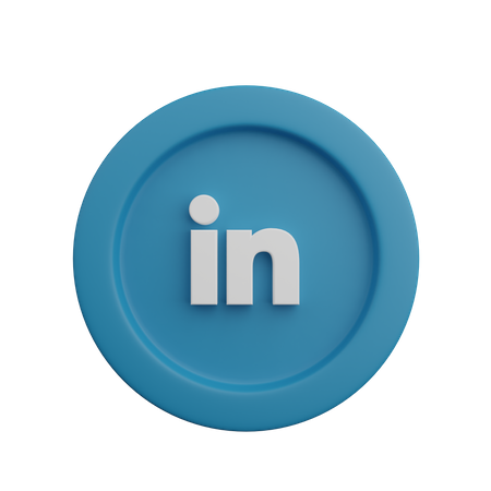 Free Logotipo de LinkedIn  3D Logo